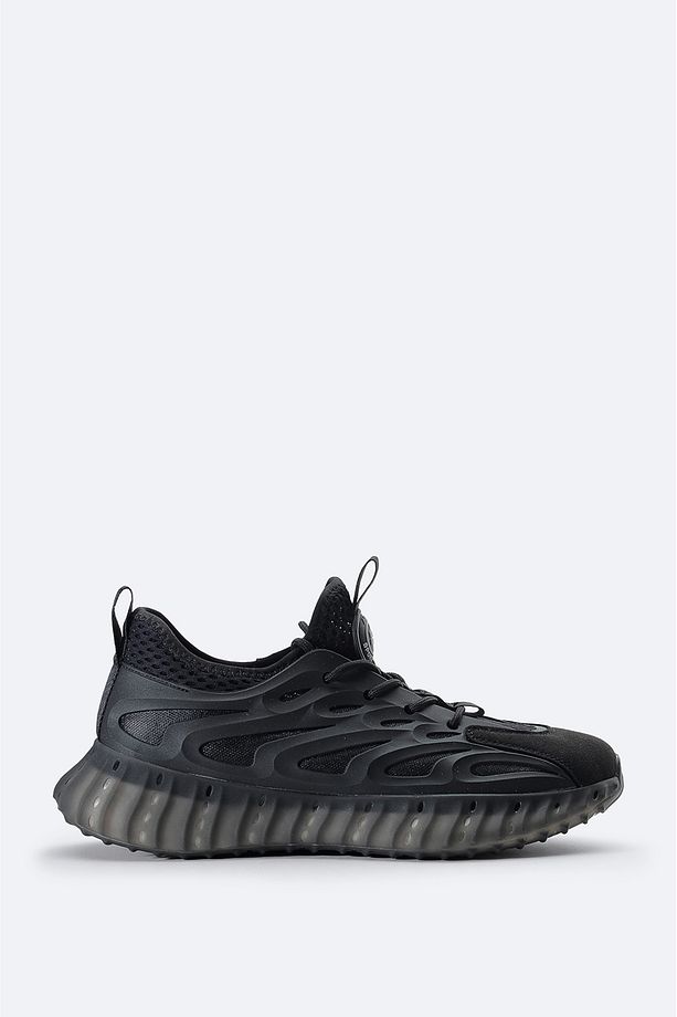 Erkek Siyah Esnek Taban Sneaker Ayakkabı A41y8023 - 1