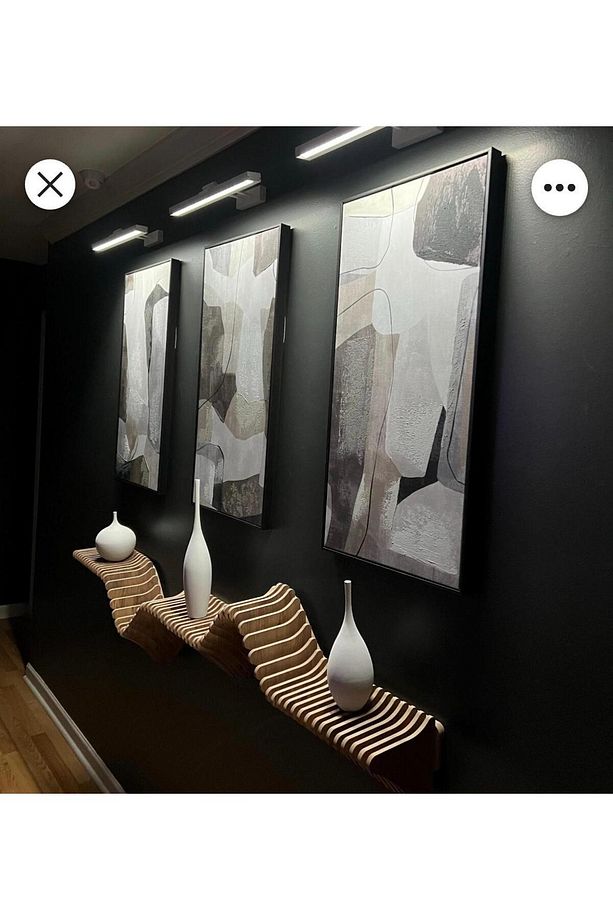Modern TV Ünitesi,Duvar Rafı,Ahşap Özel Tasarım Raf-100 cm uzunluk - 2