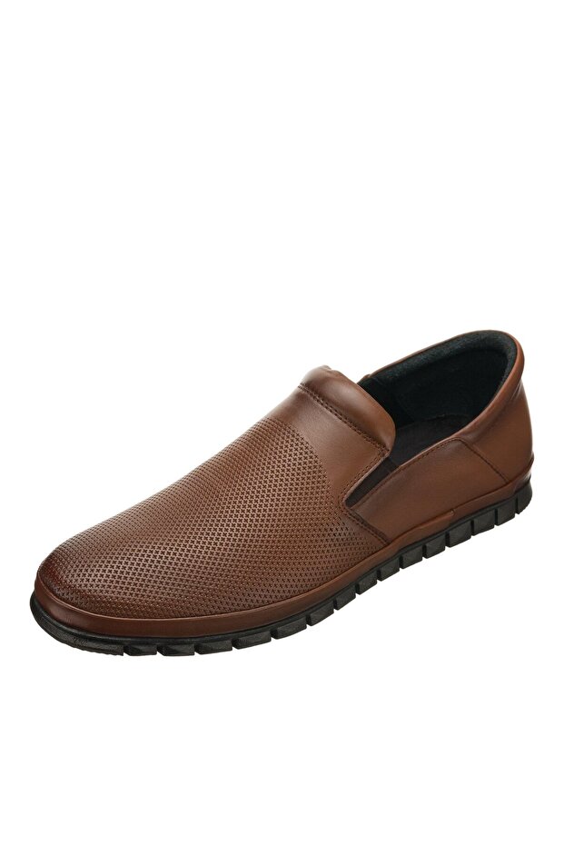 45,46,47,48,49,50 Ag1041-1 Hazelnut Wide Fit Leather Men's Shoes