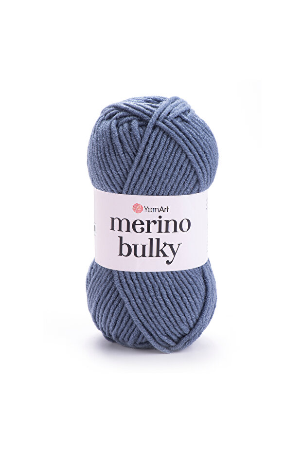Merino Bulky - خيط محبوك يدويًا رمادي-3088