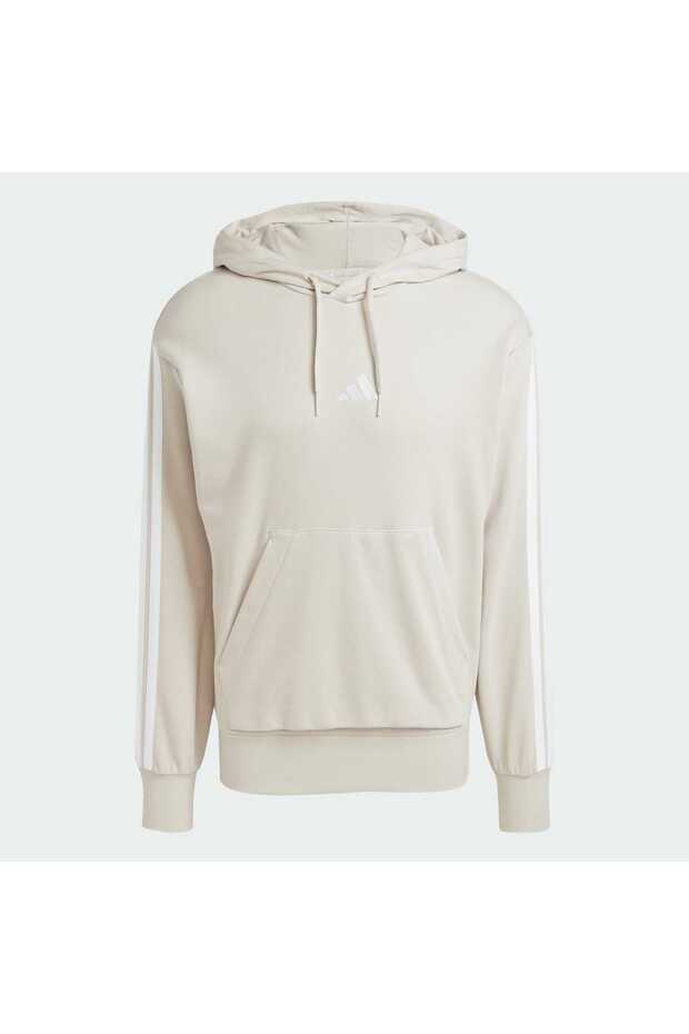 Essentials 3-Stripes French Terry Kapüşonlu Üst - 3