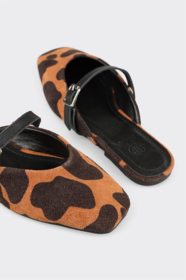 Taba Deri Kadın Terlik - 5