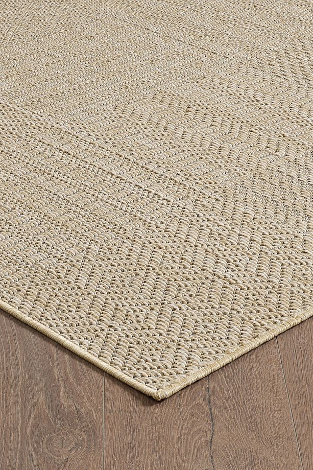 Hasır Bej Kahve Jüt Dokuma Ince Halı Sisal Salon Mutfak Oturma Odası Dış Mekan Halısı Kilim - 1