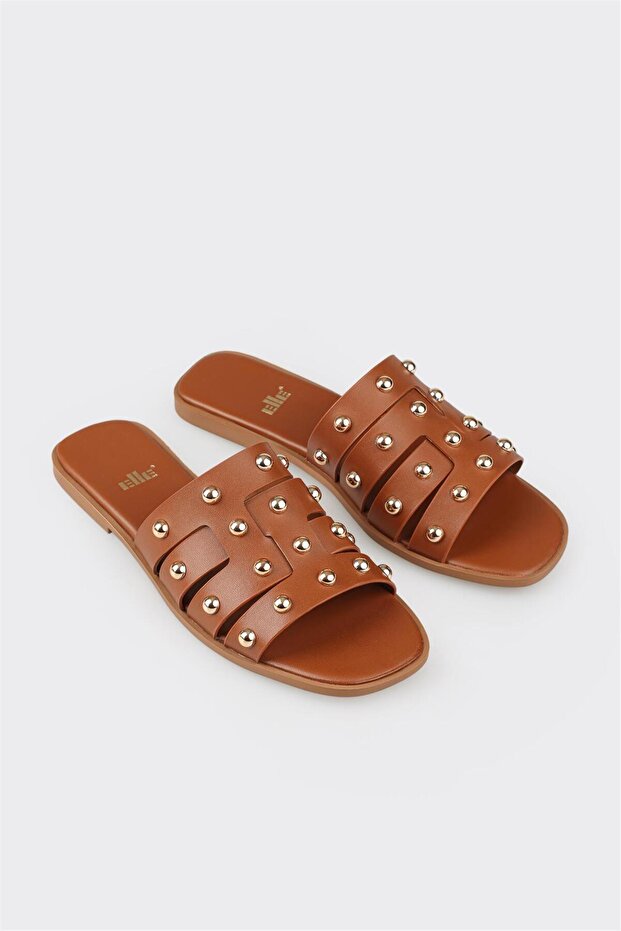 Taba Kadın Düz Terlik - 2