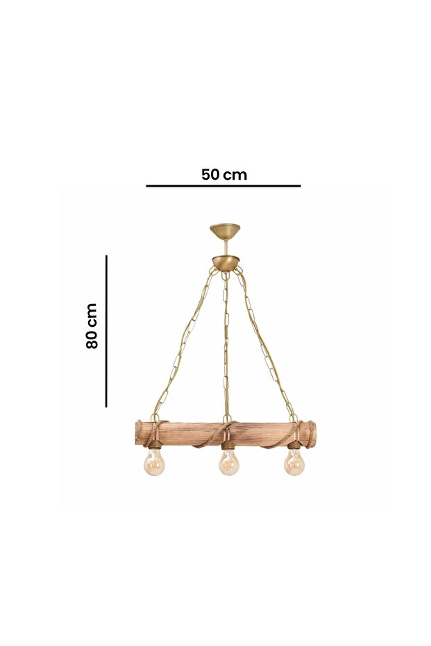 Bambu 3'lü Avize - 6
