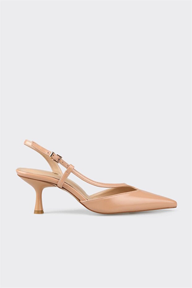 Beige Damenschuhe mit Absatz - 1