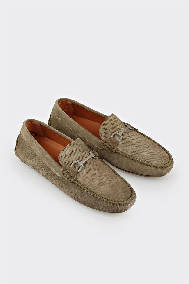 Yeşil Deri Erkek Günlük Ayakkabı - 2