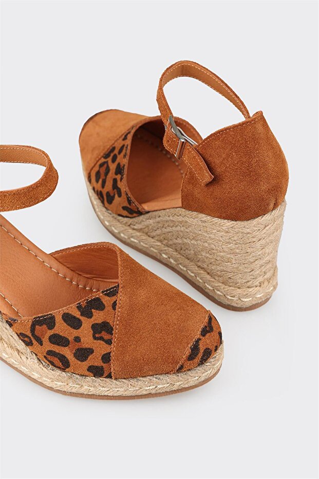 Taba Deri Kadın Espadril - 4