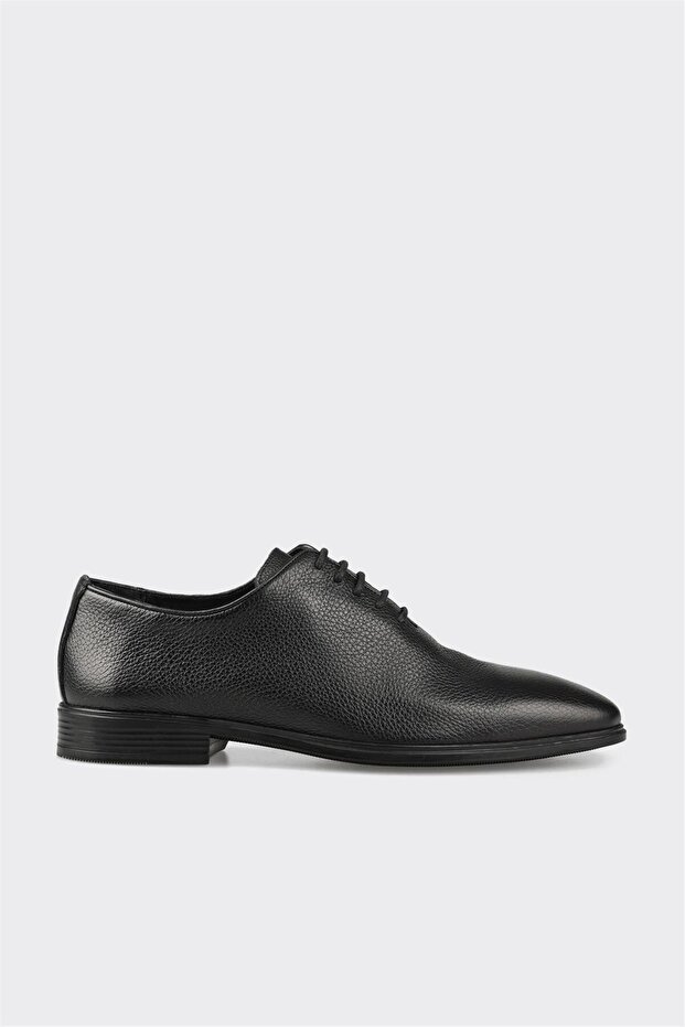 Black Leather Men's Casual Shoes