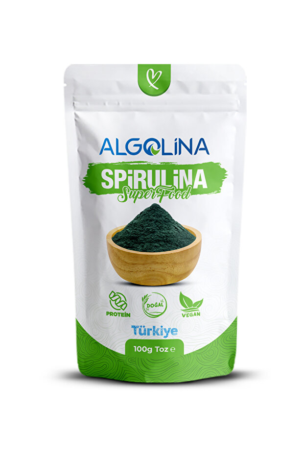 Spirulina Tozu 100 gr - Bitkisel Protein - 1