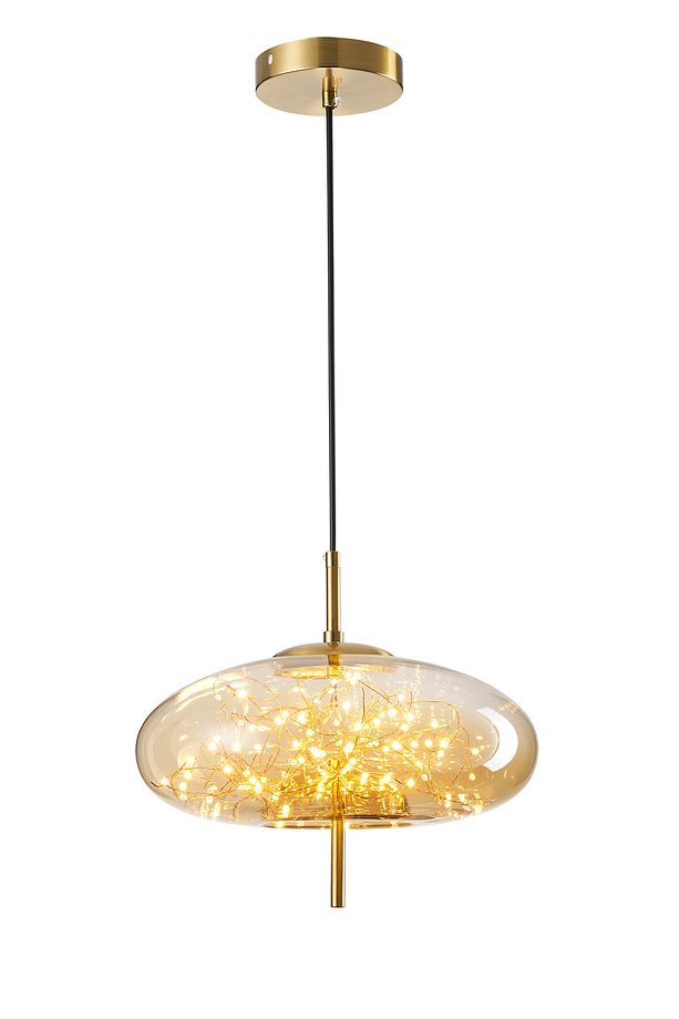 Zuna 10 Watt 3000K Eskitme Bal Camlı Tekli Peri Led Sarkıt Avize - 4