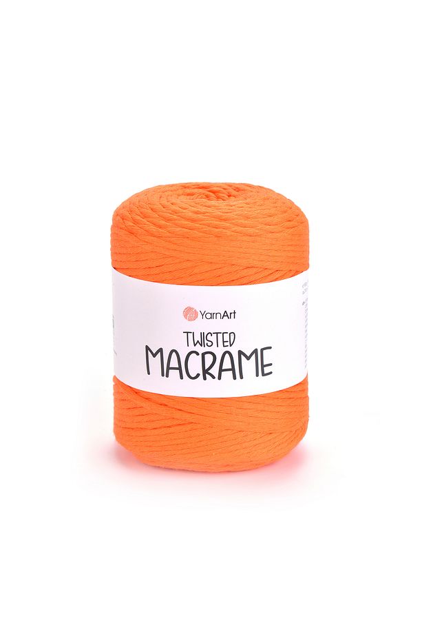 Twısted Macrame - Makrome El Örgü Ipi Fosforlu Turuncu-800 - 1