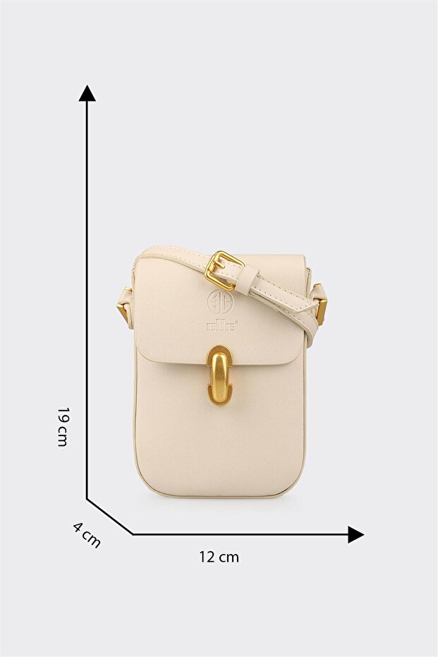 Bej Kadın Çapraz Çanta - 5