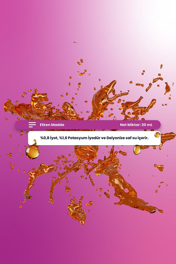 Material Lugol Solüsyon 1000 Iyot Damlası 30 ml - 2