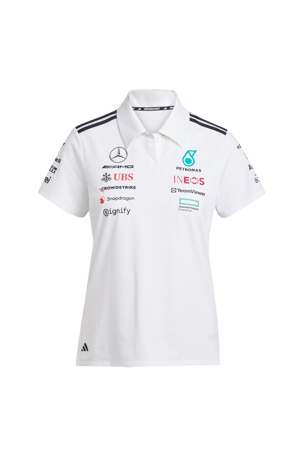 Mercedes - AMG Petronas Formula One Team White Polo Shirt - 7