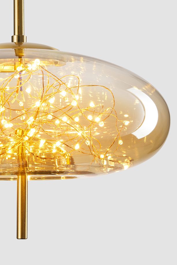 Zuna 10 Watt 3000K Eskitme Bal Camlı Tekli Peri Led Sarkıt Avize - 5
