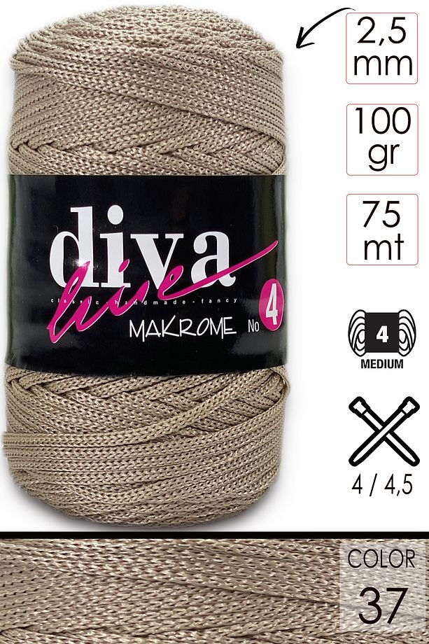 Diva Makrome Ipi Kalın (NO:4) 37. - 1