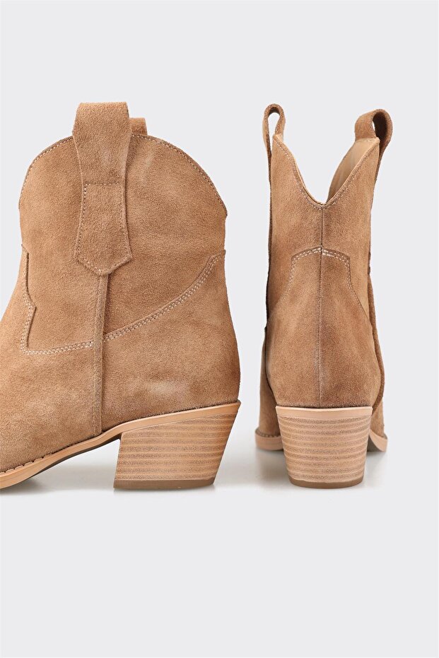 Naturel Deri Kadın Bot - 4