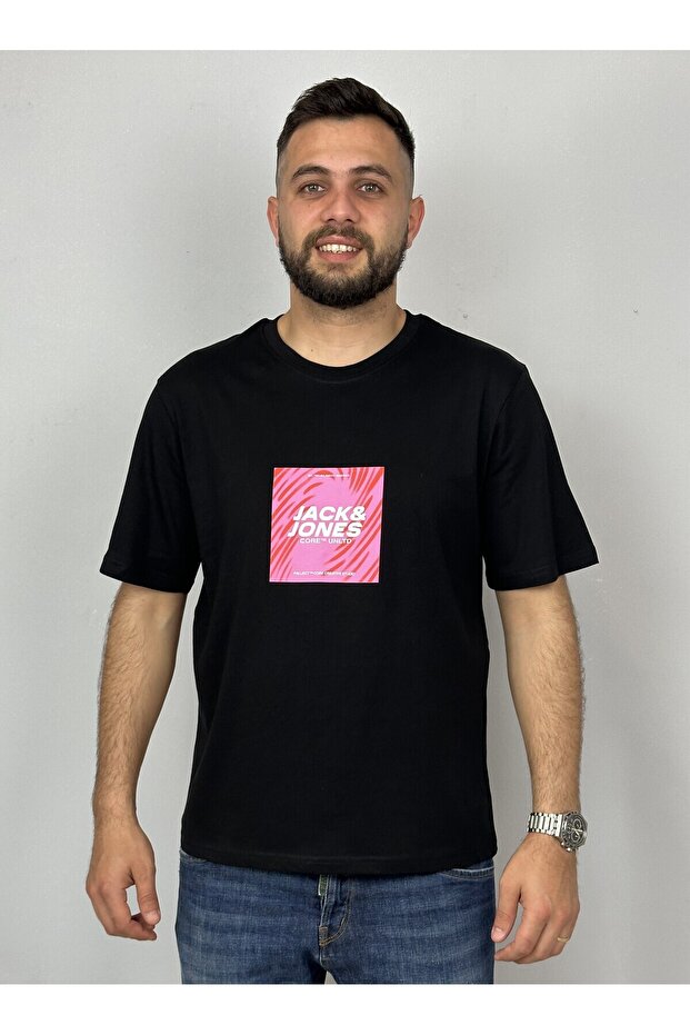 Erkek Logo Baskılı Tişört - 1