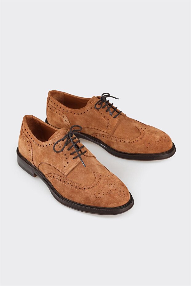Herren-Freizeitschuhe aus hellbraunem Leder - 2