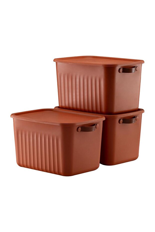 Set of 3 Mega Size 20Lt Multi-Purpose Organizer Box with Lid, Organizer Tile - 4