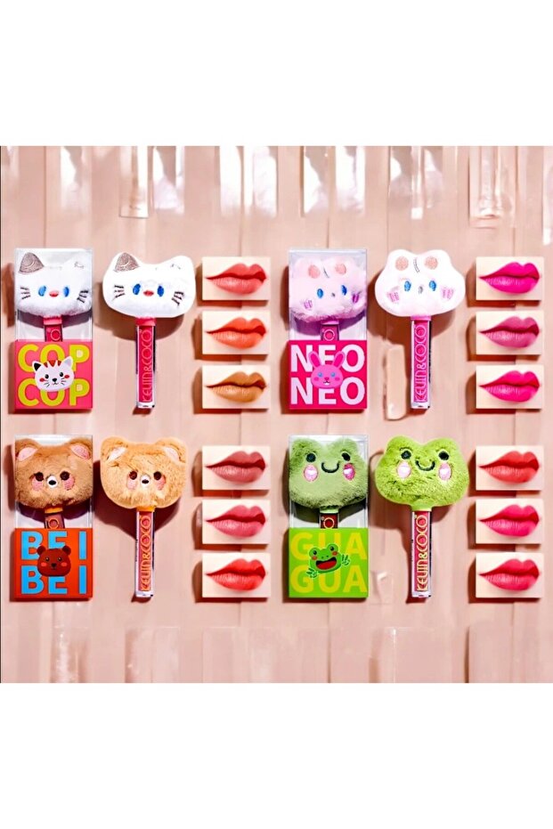 Lip Gloss, Kevin&Coco, Animated Plush Model, 4 Variants Available, Multicolor - 5