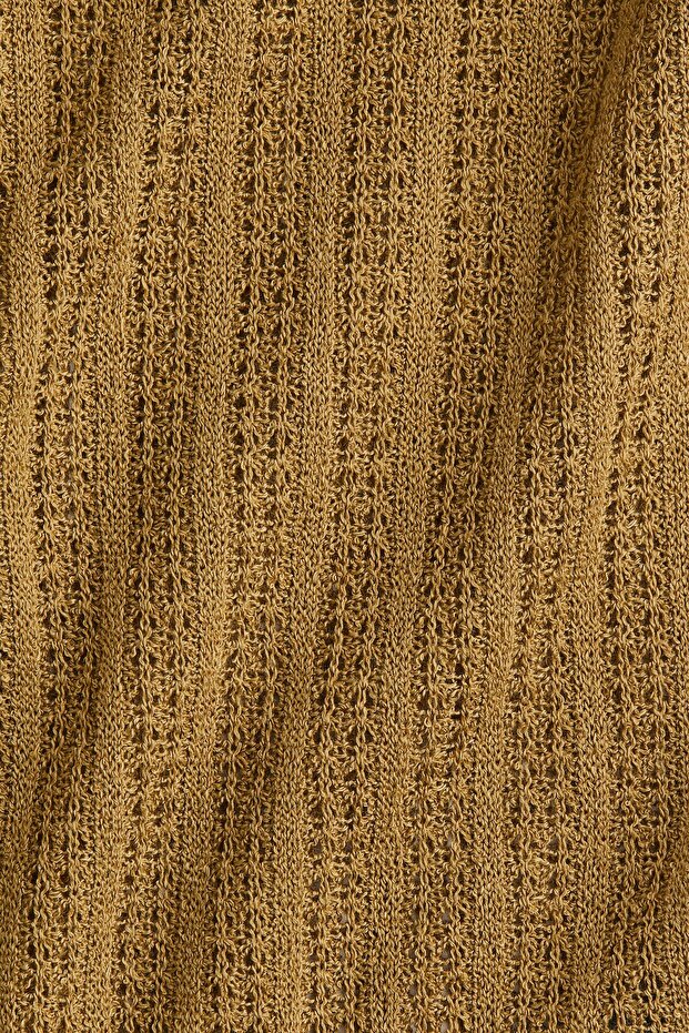 Önü Bağcıklı Triko Üst - 6