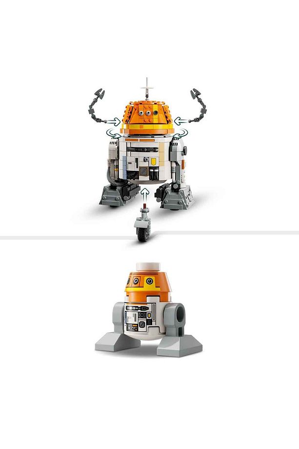 Star Wars: Ahsoka Chopper (C1-10P) Astromech Droidi 75416 - 10 Yaş ve Üzeri Çocuklar için � - 7