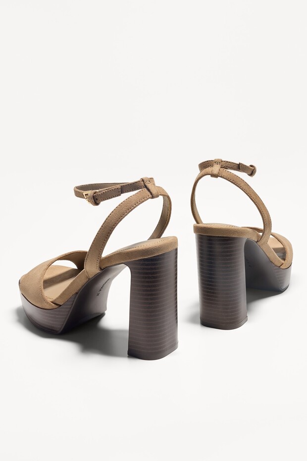 Platform topuklu sandalet - 5