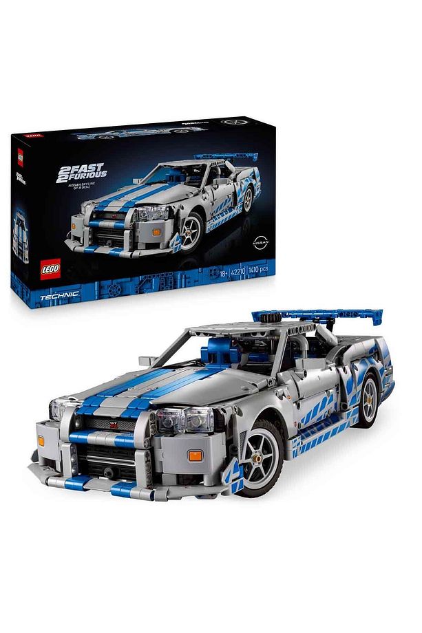 Technic Daha Hızlı Daha Öfkeli Nissan Skyline GT-R (R34) Araba 42210 - Yetişkinler için Ya - 1