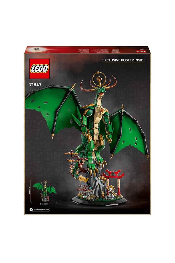 NINJAGO Muhafız Ejderha 71847 - 14 Yaş ve Üzeri için Usta Wu Minifigürü İçeren Yaratıc - 4