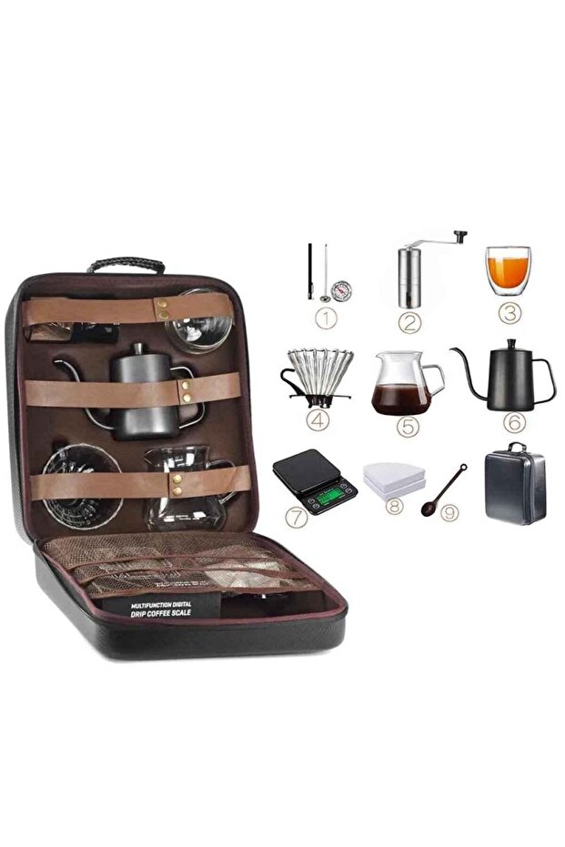 DENX DX2573 12-in-1 Luxury V60 Coffee Maker Set - 2