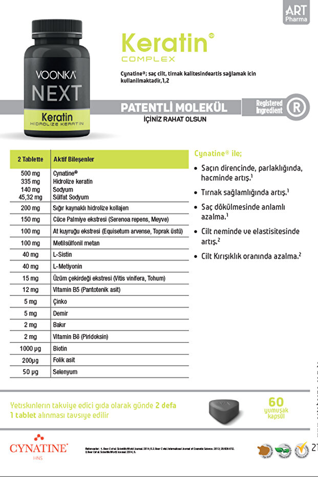Keratin Complex 60 Tablet 2 Adet - 2
