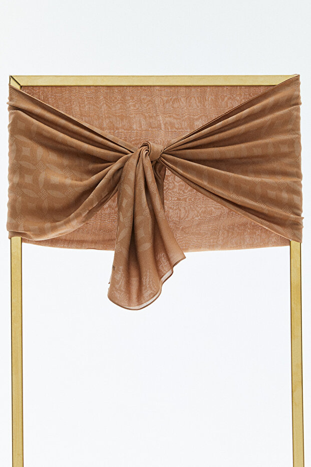 Amblem Detaylı Şal - 1