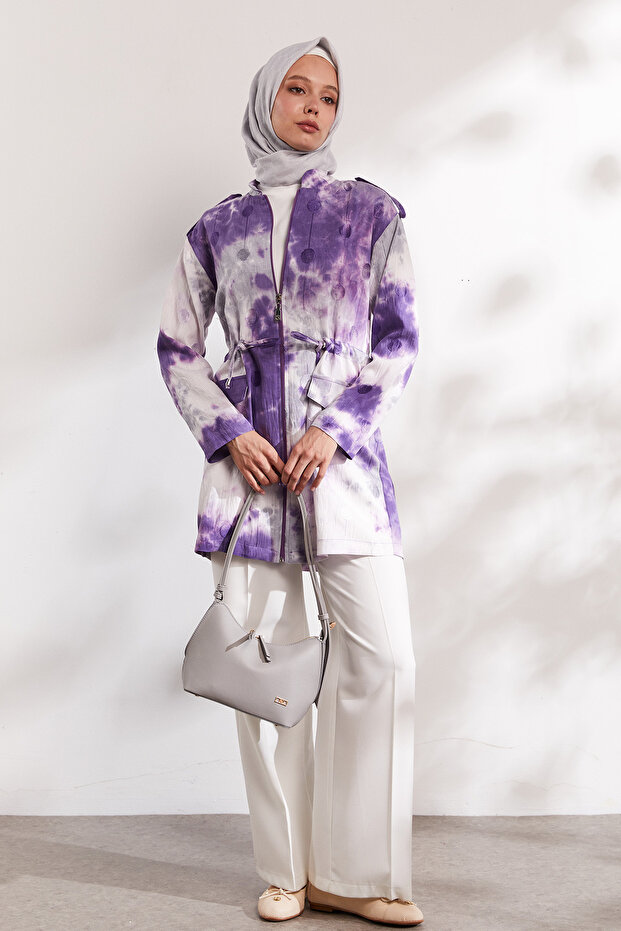 İç Tunikli Ebruli Kap - 2