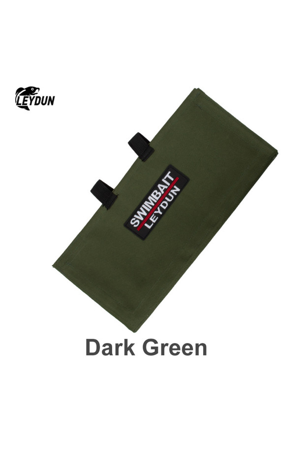 Green LEYDUN Swimbaits Fishing Bags For Soft And Hard Baits Up To 12" Bait Wrap 4 Hybrid Pockets Eas
