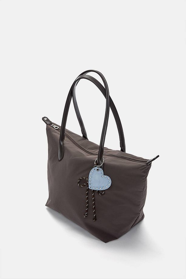 Süslemeli naylon shopper çanta - 4