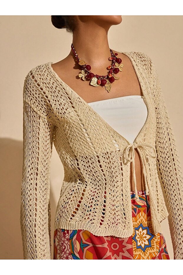 Lace Knitted Jacket - 5