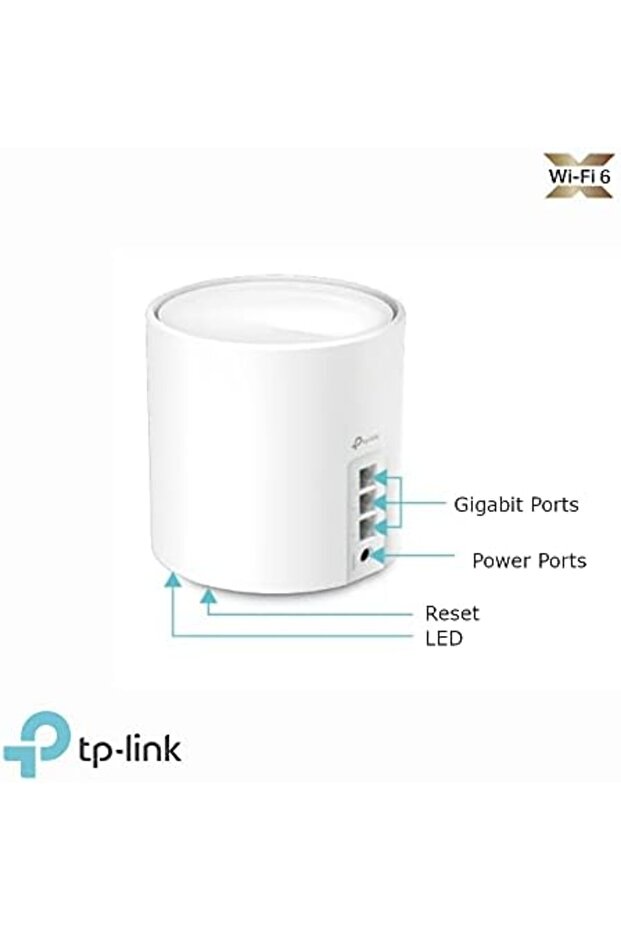 نظام Deco X50 (عبوة من 3 قطع) AX3000Mbps Mesh WiFi 6، مدفوع بالذكاء الاصطناعي، تغطية تصل إلى 6500 قدم مربع - 3