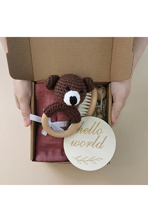 Set bebelusi "Hello World", model Ursulet - 3