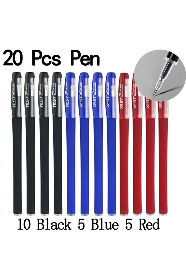 20 Mix Pen-A 20/50 Pcs Gel pens Set Black Blue Red Refill Gel School & office Supplies Stationery ka