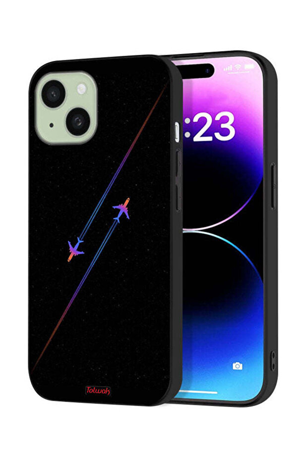 Apple iPhone 15 Protective Case Cover Airplanes Art