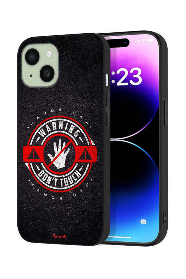 Apple iPhone 15 Protective Case Cover Warning Do Not Touch