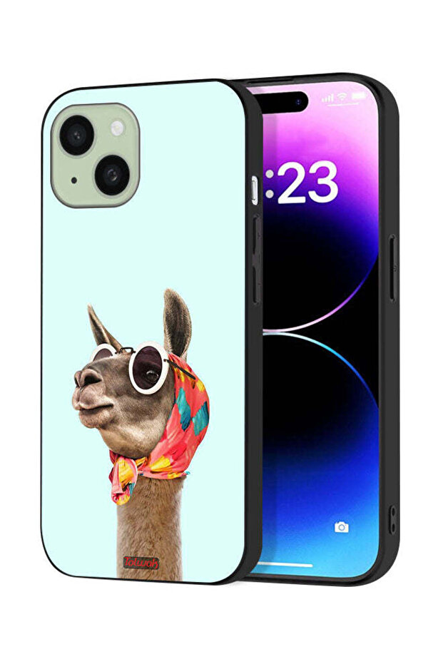 غطاء حماية لجهاز Apple iPhone 15 بتصميم جمل لطيف وأنيق