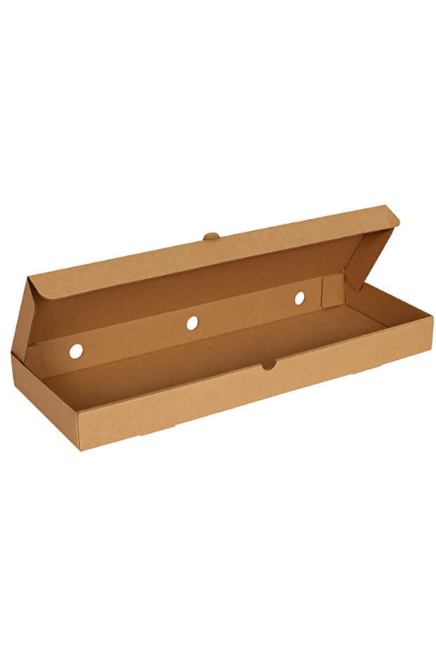 42x14x4 Cm Baskısız Pide Lahmacun Kutusu-kraft-50 Adet - 2