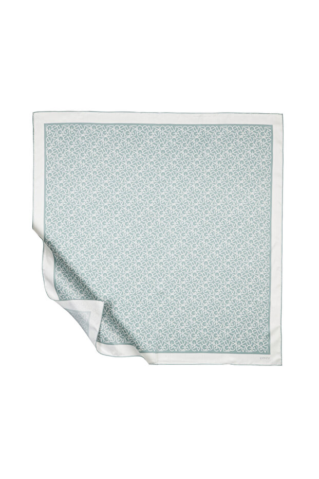 Eșarfă de mătase VERDE ACVĂ 1119 - 2