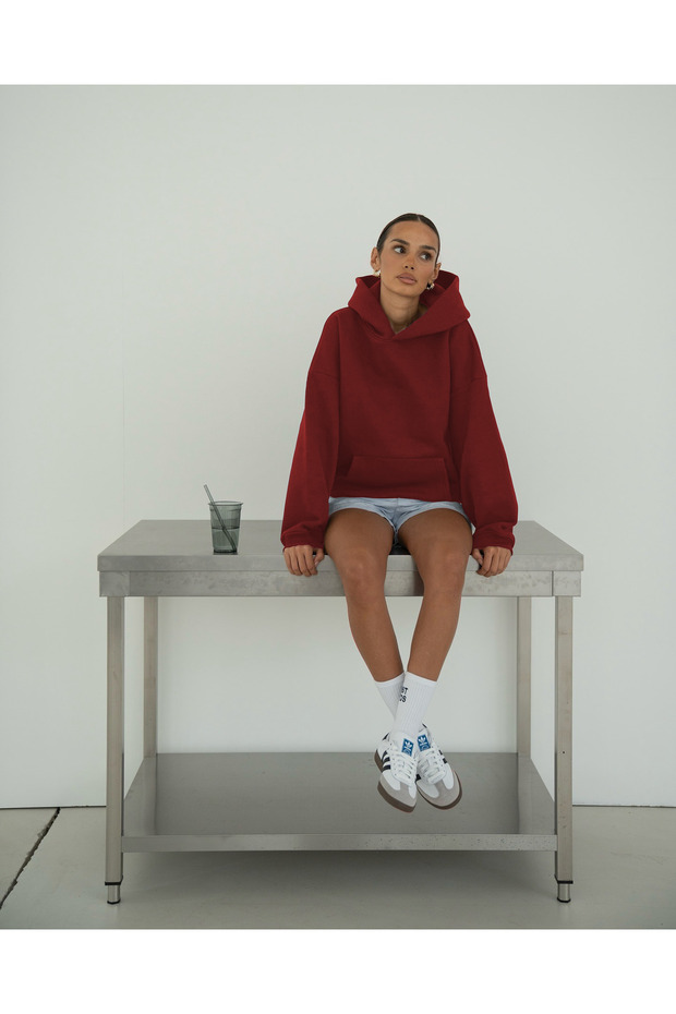 سويت شيرت مدرسي سادة غير مطبوع أساسي - 4