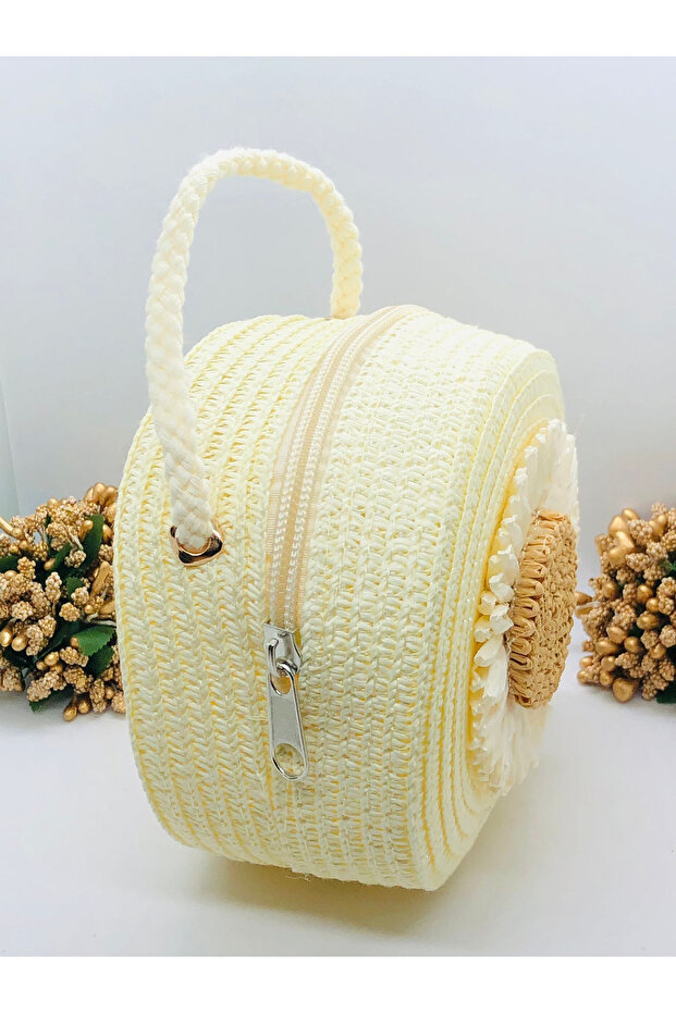 Hasır Örme Çanta - 2