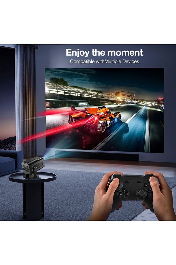 Hy320 Oyun Versiyonlu Taşınabilir Sinema Projektörü 4k 1080p Ev Sinema Bluetooth Android Projeksiyon - 3