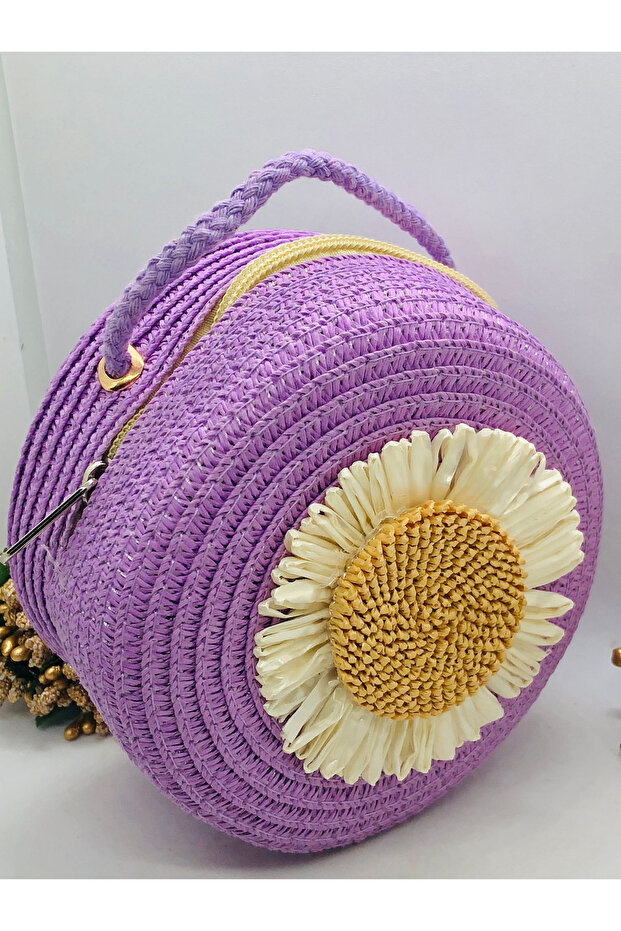 Hasır Örme Çanta - 2